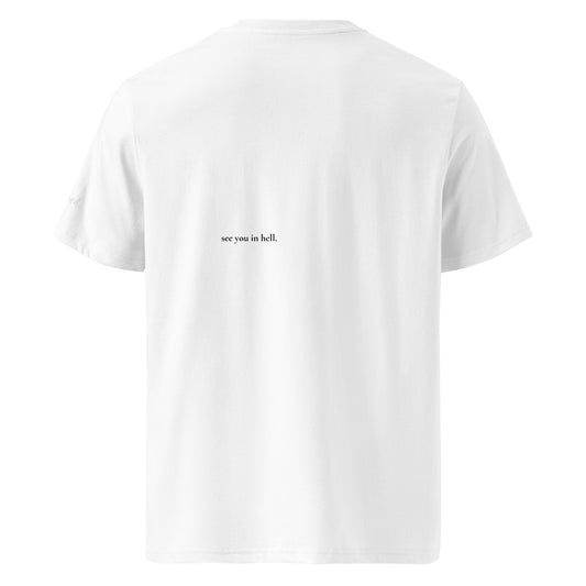 sueed. organic cotton t-shirt - see you in hell.